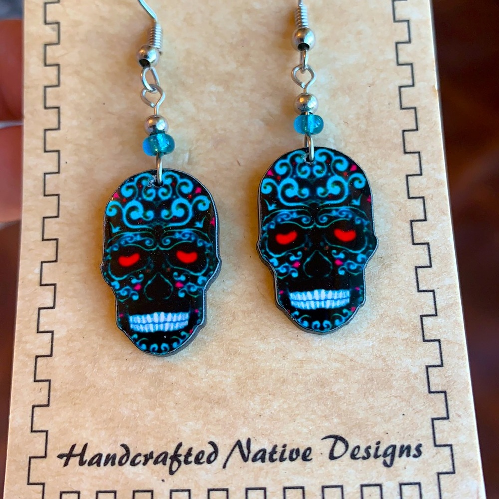 Sugar skull earrings